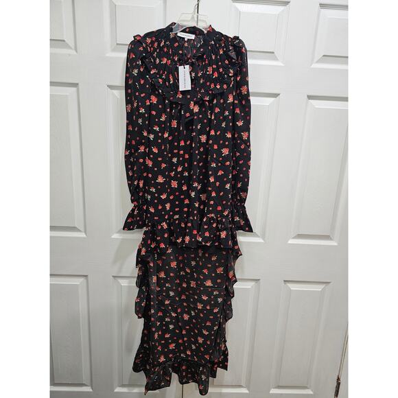 We Wore What High Low Dress Size XS Black Red - Picture 2 of 3